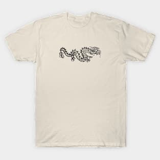 Dragon Flying in the Sky (Black) T-Shirt